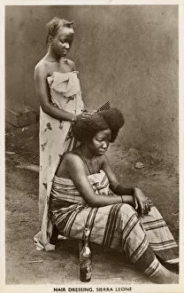 Related Images Gallery: Hairdressing in Sierra Leone, West Africa