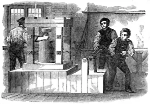 Hale Rocket Making Process, 1855 Print