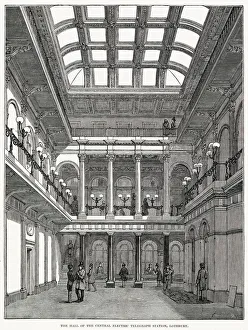 Hall of the Central Electric Telegraph Station, Lothbury Hall of the Central Electric Telegraph Station, Lothbury