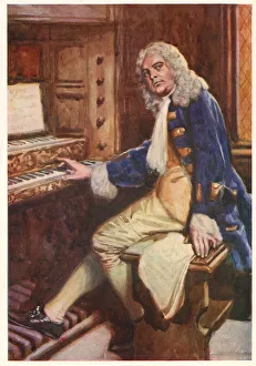 Handel composing the Hallelujah Chorus Handel composing the Hallelujah Chorus