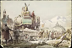 Elephant Gallery: Hannibal and his army crosses the Alps