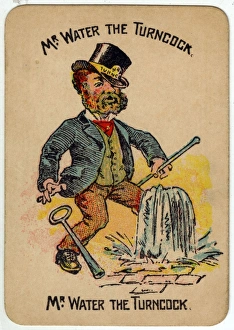 Happy Families Playing Cards - Mr Water the Turncock Happy Families Playing Cards - Mr Water the Turncock