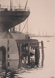 <b class=qtipBold><figcaption>The Harbour</figcaption></b><br>The Harbour. Luke, John 1906-1975. Date:<br><em>© National Museums NI / MARY EVANS</em> The Harbour