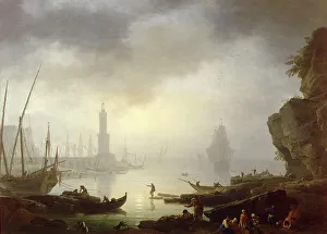 Harbour Scene at Sunset, by Carlo Bonavia Harbour Scene at Sunset, by Carlo Bonavia