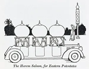 <b class=qtipBold><figcaption>The Harem Saloon / W H Robinson</figcaption></b><br>The Harem Saloon, built to resemble a small portion of Bagdad, with domes and minarets. Ideal for transporting the odd wife or two. Please note: Credit must appear as (c) Courtesy of the estate of Mrs J.C.Robinson/Pollinger Ltd/Mary Evans Picture Library<br><em>© Mary Evans Picture Library 2015 - https://copyrighthub.org/s0/hub1/creation/maryevans/MaryEvansPictureID/10411910</em> The Harem Saloon / W H Robinson