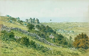 Castles and Town Walls of King Edward in Gwynedd Collection: Harlech Castle, Gwynedd, Wales, from the east