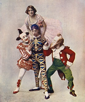 Harlequinade in a Sleeping Beauty pantomime Harlequinade in a Sleeping Beauty pantomime