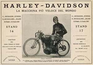 Cycle Gallery: Harley-Davidson Advert