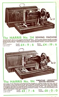 Harris Sewing Machine, Models No. 2H and 9H Harris Sewing Machine, Models No. 2H and 9H