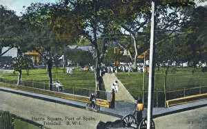 Port of Spain Gallery: Harris Square, Port of Spain, Trinidad and Tobago, West Indies. Date: circa 1910s