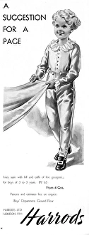 Harrods advertisement - page boy outfit for a wedding Harrods advertisement - page boy outfit for a wedding