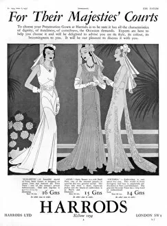 Harrods advertisement, presentation gowns for 1931