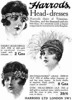 Harrods head dresses 1919