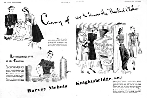Harvey Nichols wartime fashion advertisement Harvey Nichols wartime fashion advertisement