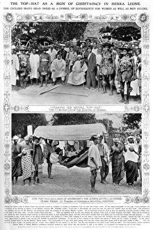 The top hat as a sign of chieftaincy in Sierra Leone The top hat as a sign of chieftaincy in Sierra Leone