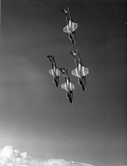 Four de Havilland DH115 Vampire Trainer T11s Four de Havilland DH115 Vampire Trainer T11s