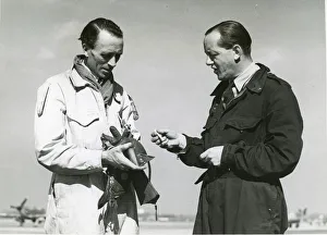 Hawker test pilots Flt Lt Ralph S. Munday and Cpt H S Broad Hawker test pilots Flt Lt Ralph S. Munday and Cpt H S Broad