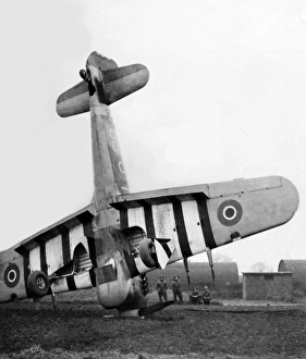 Hawker Typhoon 1b nose over the type of event to be war Hawker Typhoon 1b nose over the type of event to be war