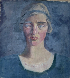 <b class=qtipBold><figcaption>Head of a Woman</figcaption></b><br>Head of a Woman. Jellett, Mainie 1897-1944. Date:<br><em>© National Museums NI / MARY EVANS</em> Head of a Woman