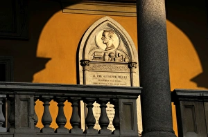 Headstone of Giuseppe Belli (1791-1860). Italian physicist a Headstone of Giuseppe Belli (1791-1860). Italian physicist a