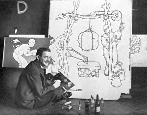 Heath Robinson Drawing for Television Heath Robinson Drawing for Television