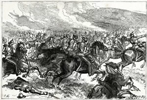 Balaclava, Crimea Collection: The Heavy Cavalry Charge at Balaclava, 25 October 1854, Crimean War Date: 1854