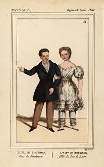 Henry Count of Chambord 1820-1883 and Louise Henry Count of Chambord 1820-1883 and Louise