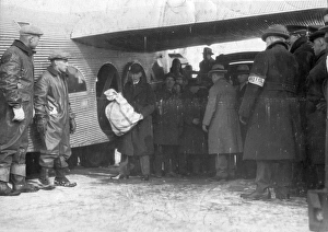 Henry Ford loads the first sack of air mail for Cleveland Henry Ford loads the first sack of air mail for Cleveland