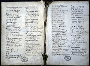 <b class=qtipBold><figcaption>Henry VIII annulment</figcaption></b><br>Judgement declaring the nullity of Henry VIII's marriage with Anne of Cleves, 9 July 1540 Date: 9th July 1540<br><em>© Mary Evans / National Archives</em> Henry VIII annulment