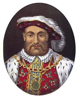 <b class=qtipBold><figcaption>Henry VIII of England</figcaption></b><br>KING HENRY VIII Reigned 1509-1547.<br><em>© Mary Evans Picture Library/DOUGLAS MCCARTHY</em> Henry VIII of England