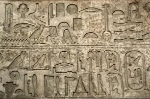 Images Dated 1st April 2008: Hieroglyphic writing of the tomb of Nykaiankh. Egypt