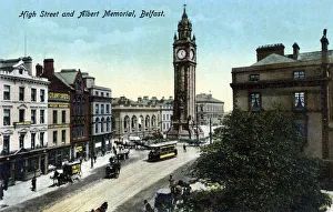 High Street and Albert Memorial, Belfast, Northern Ireland High Street and Albert Memorial, Belfast, Northern Ireland