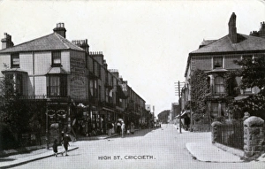 Cardiganshire Gallery: High Street, Criccieth, Cardiganshire