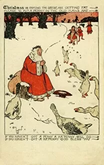 Santa Collection: Hills. Christmas Is Coming. Cecil Aldin. 1898. jpg