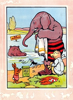 Hippo, elephant, mouse, pig and rabbit Hippo, elephant, mouse, pig and rabbit