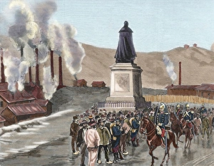 Striker Gallery: History of France. Decazeville strike