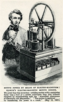 Hjorths electro-magnetic motive engine 1849 Hjorths electro-magnetic motive engine 1849