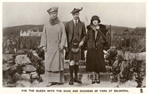 HM Queen Mary with the Duke and Duchess of York at Balmoral HM Queen Mary with the Duke and Duchess of York at Balmoral