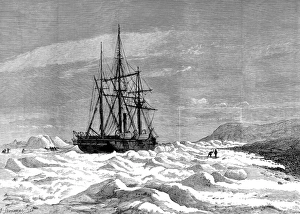 HMS Alert caught in ice off Cape Beechey, 1875-1876 HMS Alert caught in ice off Cape Beechey, 1875-1876