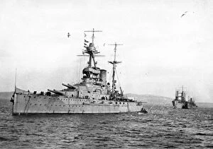 Elizabeth Collection: HMS Malaya, British battleship, WW1