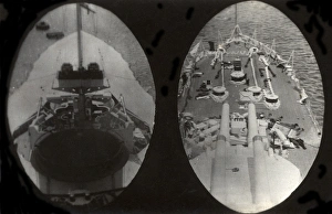 HMS Marlborough - Funnel and View from Forecastle HMS Marlborough - Funnel and View from Forecastle