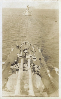 HMS Marlborough - looking toward HMS Iron Duke HMS Marlborough - looking toward HMS Iron Duke