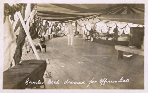 HMS Marlborough - Quarter Deck dressed for Officers Ball HMS Marlborough - Quarter Deck dressed for Officers Ball