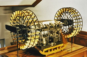 <b class=qtipBold><figcaption>HMS ?Sphinx?</figcaption></b><br>HMS ?Sphinx?: oscillating jet condensing paddle wheel machinery / IMechE obj., 1855 Date: 1855<br><em>© The Institution of Mechanical Engineers/Mary Evans</em> HMS ?Sphinx?