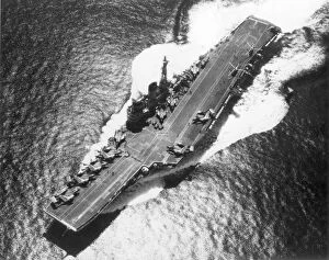 1961 Gallery: HMS Victorious (R38) approaching the Persian Gulf