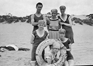 Bridport Gallery: Holidaymakers on a beach