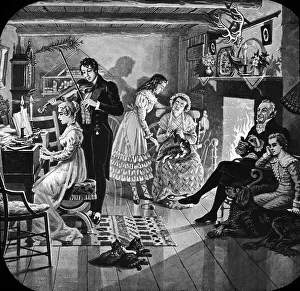 Home Sweet Home -- happy domestic scene Home Sweet Home -- happy domestic scene