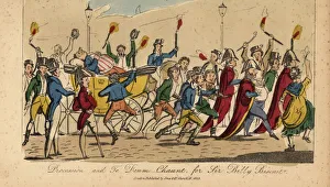 Homecoming procession for William Curtis, 1821 Homecoming procession for William Curtis, 1821