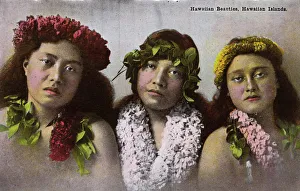 Honolulu, Hawaii, USA - Three Hawaiian Beauties Honolulu, Hawaii, USA - Three Hawaiian Beauties