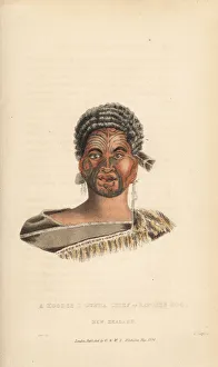 A Hoodee o Gunna, chief of Ranghee Hoo, New Zealand A Hoodee o Gunna, chief of Ranghee Hoo, New Zealand